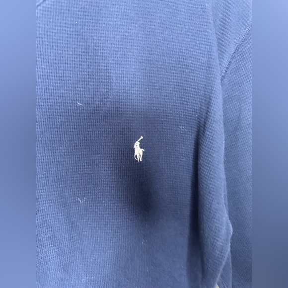 Polo Ralph Lauren Men’s Navy V-Neck Sweater - Picture 6 of 9